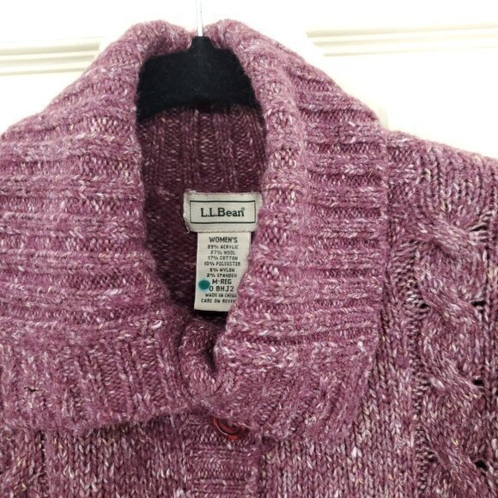 LL. Bean Cardigans M Red - Picture 6 of 13
